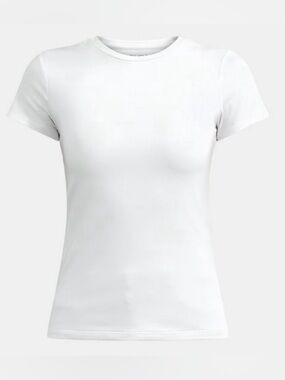 Time and Tru Vivid White Smoothing Tee with Short Sleeves - XL